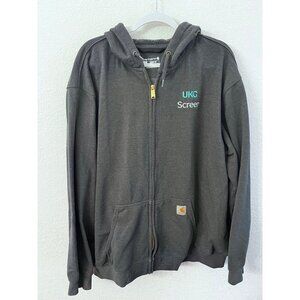 Carhartt logo EKG Screen loose fit sweatshirt jacket womens size 2XL